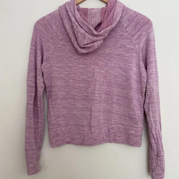 ATHLETA Girls hooded sweatshirt with thumb holes size 14 pink - Picture 5 of 5